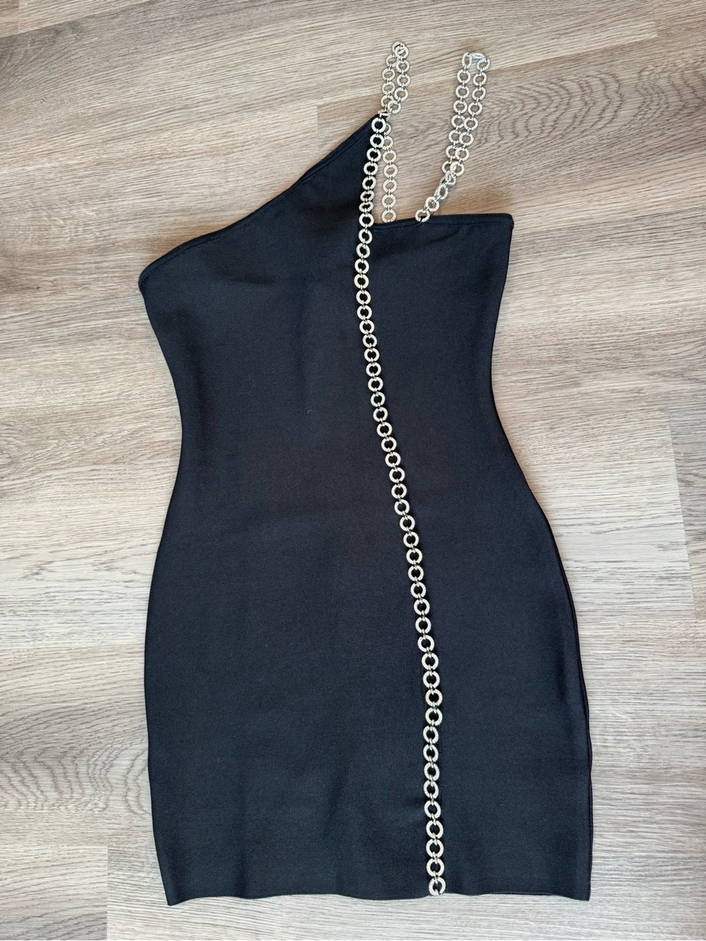 H:ours - Alisha One Shoulder Dress in Black